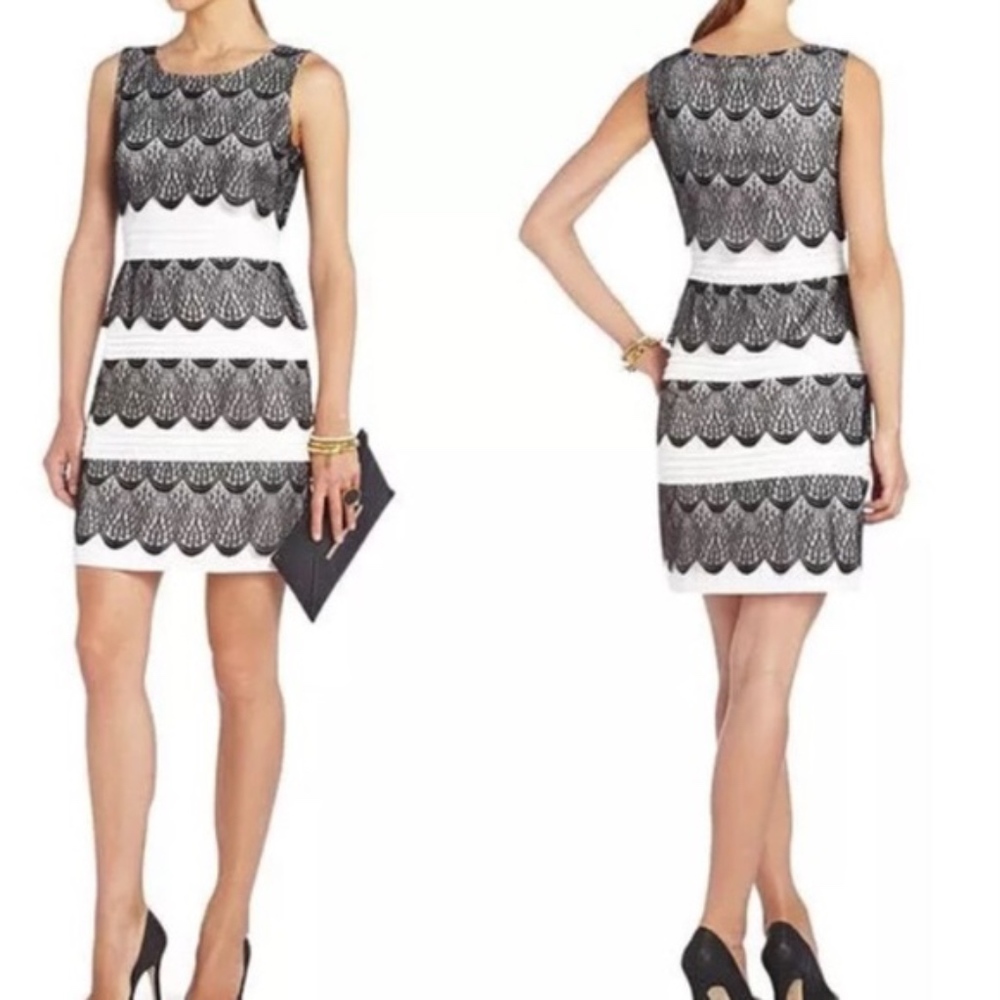 NWT BCBG Max Azria Lorenna Lace Dress Pale Blush